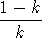 1---k-
  k