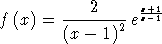 f (x) = ---2---- exx+-11 (x - 1)2