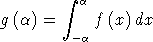 integral a g (a) = f (x)dx - a