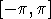 [- p,p]